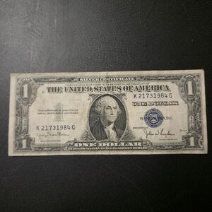 💵 Vintage 1935D $1 Silver Certificate​ Dollar Bill